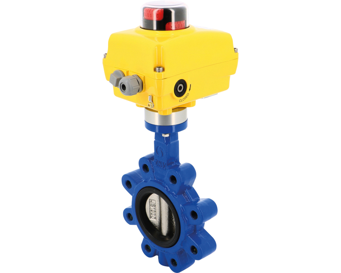 Ductile iron butterfly valve lug type 1135 + SA/NA electric actuator